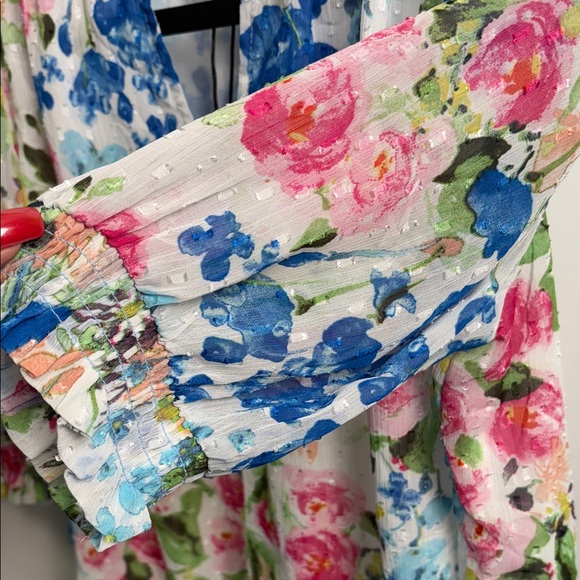 Floral Print Women's Blouse - Picture 7 of 12